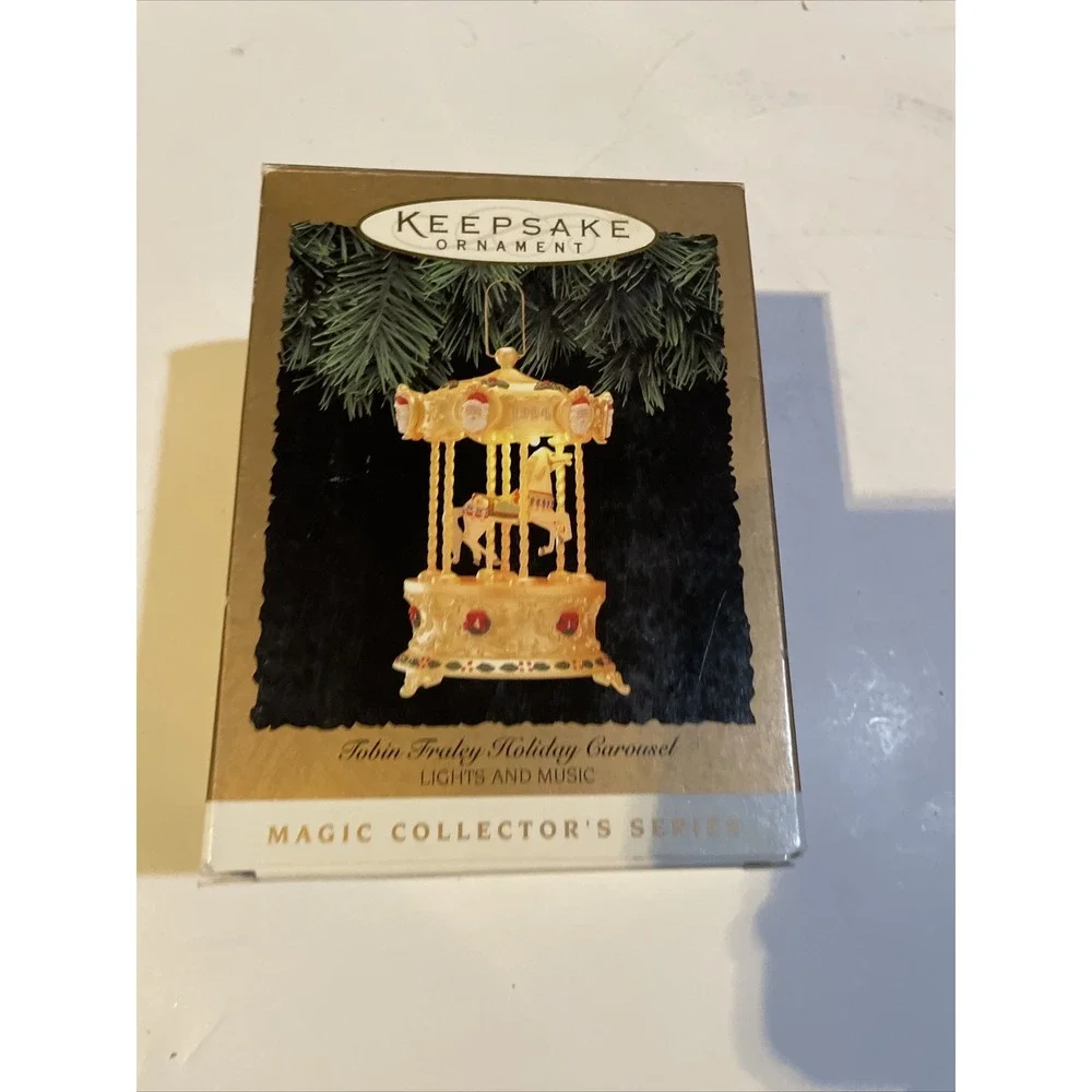 Vintage 1994, Hallmark‎ Keepsake Magic, Tobin Fraley Holiday Carousel Ornament.